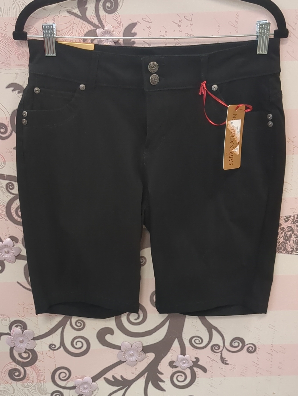 Sabrina Zan Black Women's Bermuda Shorts